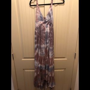 Age of Aquarius tie dye maxi dress